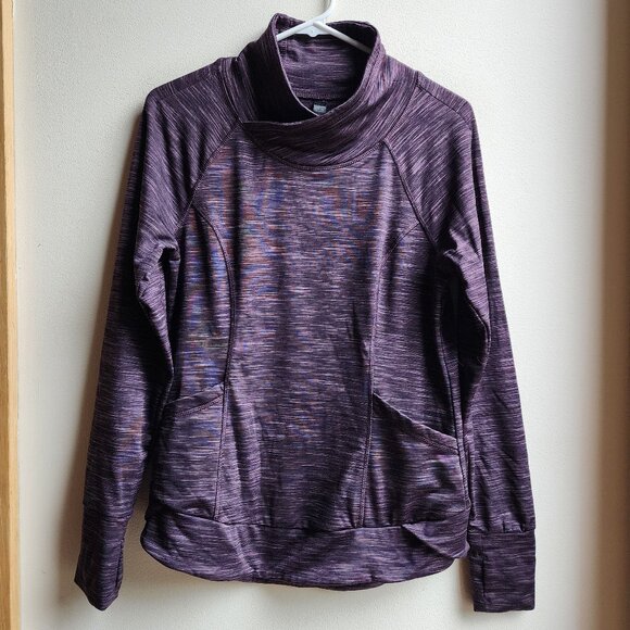 90 Degree By Reflex Purple Mock Neck Pullover Athletic Jersey Size Small - Picture 9 of 16